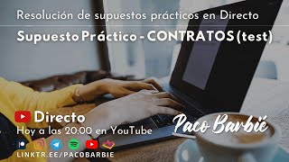 🔴EN DIRECTO  Supuesto práctico Contratos  Estación de Peaje 🅿️💸🚘 [upl. by Iveson]