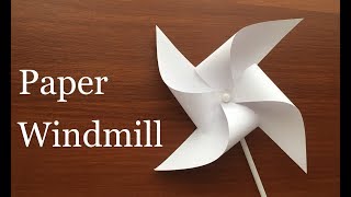 DIY How To Make Paper Windmill Pinwheel Easy Project for Children [upl. by Ad113]