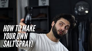 How to make your own salt spray Men’s hair advice [upl. by Flo477]