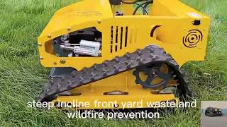 Vigorun VTLM800 wireless radio control rubber track weeding machine for sale made by Vigorun Tech [upl. by Akselaw]