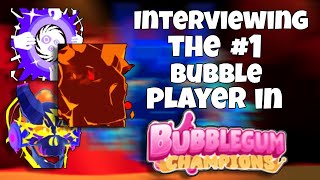 💬 Interviewing the 1 Bubble Player in Bubble Gum Simulator Reborn 🎙️ [upl. by Anuaf]