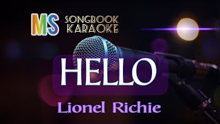 HELLO  LIONEL RICHIE KARAOKE [upl. by Nalyk]