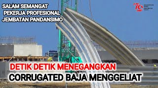 🔴 DETIK2 MENEGANGKAN CORRUGATED Baja Meliukliuk saat diangkat Angin Kencang di Pandansimo [upl. by Katzman447]