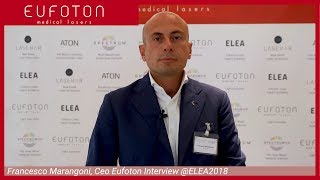 Francesco Marangoni Ceo Eufoton  Intervista ELEA2018 [upl. by Rebeh]