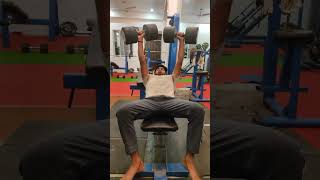 20 kg bench press chest day youtubeshorts [upl. by Ydnat]