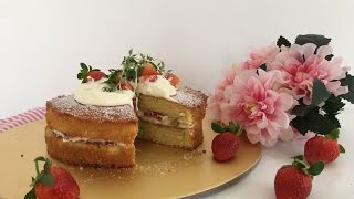 How to Make a Classic Victoria Sponge Recipe Video [upl. by Lili106]