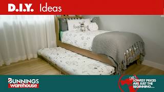 How To Make A Trundle Bed On Wheels  DIY At Bunnings [upl. by Neeroc]