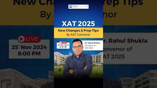 XAT 2025 Insights By Convenor  Live Session 🔴 25th Nov 8 PM [upl. by Marina275]