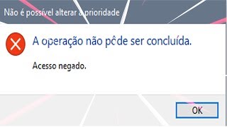 Como resolver o problema de alterar prioridade quotacesso negadoquot AUMENTAR FPS NO FORTNITE [upl. by Aremahs]