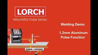 Chapter 4 LORCH MicorMIG Welding Test  SYNC Function [upl. by Ecniuq64]