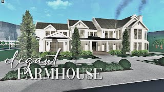 Bloxburg Elegant Modernized Farmhouse  No Large Plot  Large Realistic House Build [upl. by Lewse364]