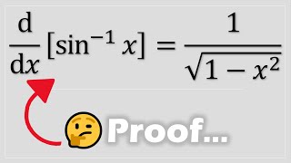 Derivative arcsinx Proof [upl. by Ridan]