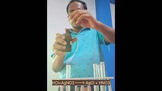 How to test hydrochloric acid  Test for Chloride ion science wbbhse chemistry experiment [upl. by Clementina]