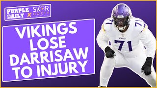 BREAKING Minnesota Vikings lose Christian Darrisaw with seasonending knee injury [upl. by Ecargyram]