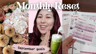 SEPTEMBER MONTHLY RESET  budget planning goal setting amp intentions for the new month [upl. by Dianthe]