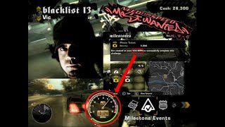 Need for Speed Most Wanted  Blacklist13  Milestone Events  Photo Ticket 108 MPH [upl. by Litnahs]