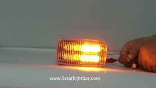 24Pcs 3W LED Strobe Flashing Grille Emergency Warning LightLED VarsellysLED VarningsljusTorretas [upl. by Charmane]