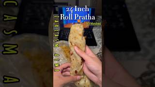 Zarcasm ASMR  24 Inch Roll Pratha 🌯 Muncheez 9T9🫰🏻 zarcasm rollpratha mukbang streetfood [upl. by Cirtap]