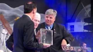 Eugene Gene Cernan shows Moon Rock in Speyer Germany June 2013 Apollo Astronaut [upl. by Crissy615]