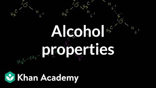 Alcohol properties  Alcohols ethers epoxides sulfides  Organic chemistry  Khan Academy [upl. by Lyman]