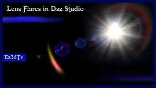 Ez Lens Flares in Daz Studio  Ez3DTv [upl. by Attlee308]