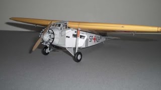 Sanitätsflugzeug Lublin RXVI b  Kartonmodell  papercraft [upl. by Notelrac]