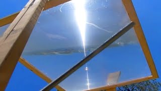 Fresnel Lens Solar Tracker Afternoon Stationary Target Sun Power Ray greenpowerscience [upl. by Allrud503]