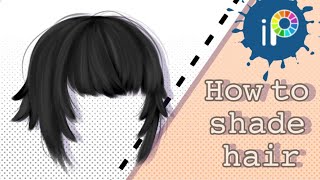 🖌️How to shade hair  Tutorial  GCGacha Club  IbisPaint X🖌️ [upl. by Eldrida]