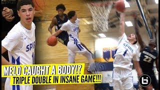 LaMelo Ball Nasty TRIPLE DOUBLE vs LeBrons Nephew Melos Bounce Looking CRAZY INSANE GAME [upl. by Cathie]