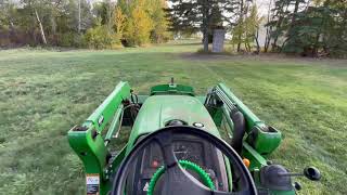 Ag Open GPS straight guidance mowing lawn [upl. by Sucramad690]