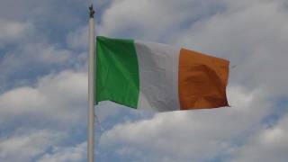 Irish Flag in Dublin Ireland [upl. by Letsyrhc898]