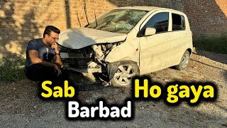 Accident mein puri gari tabah ho gae [upl. by Bristow]