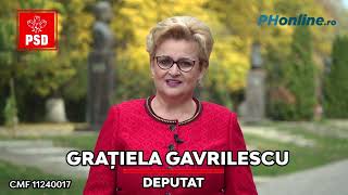 Gratiela Gavrilescu PSD Prahova candidat Camera Deputatilor 2024 [upl. by Nnalyrehs694]