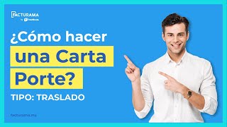 ¿Cómo hacer una Carta Porte 20 en 2024 Tipo Traslado [upl. by Ordway]