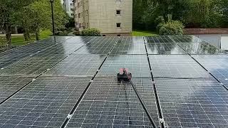 s27 10kwP Anlage auf dem Dach reinigen [upl. by Ainezey]