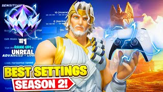 UPDATED Best Controller Settings for Fortnite Chapter 5 Season 2 PS5PS4XBOXPC [upl. by Lalaj]