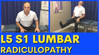 L5 S1 Lumbar Radiculopathy Treatment  L5 S1 Disc Bulge Exercises  Dr Walter Salubro [upl. by Erica]