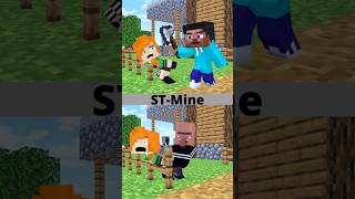 Baby Steve VS Bad Villager A ranch story shorts [upl. by Anaiviv]