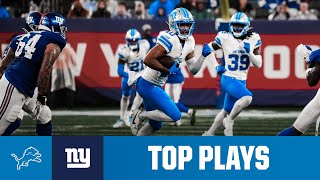 Top plays from Lions at Giants  NFL Preseason Week 1 [upl. by Anaoj]