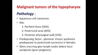 Diseases of hypopharynx [upl. by Sprage]