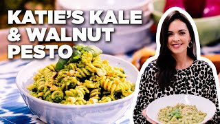 How to Make Kale and Walnut Pesto Pasta with Katie Lee  The Kitchen  Food Network [upl. by Lehcim111]