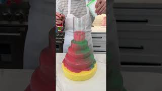 grinch cake becomes so colorful pt 6 [upl. by Irrab]