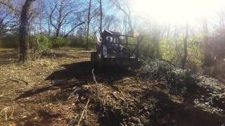 Bobcat T870 Mulcher with quadco knifes [upl. by Spooner]