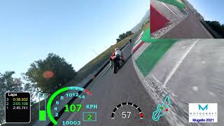 Mugello Circuit with Motocraft Sept 2021 Onboard S1000RR 2049 [upl. by Damalas]