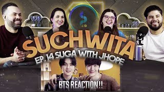 BTS quotSuchwita Ep 14 Suga with J  Hopequot Reaction  Deep thoughts and laughter 🥳🎂  Couples React [upl. by Llerehs]