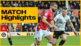 Match Highlights  Wrexham v Newport County [upl. by Nhabois]