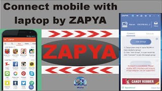 Zapya  Zapya for laptop  Connect mobile with pc or laptop  UrduHindi [upl. by Sikram]