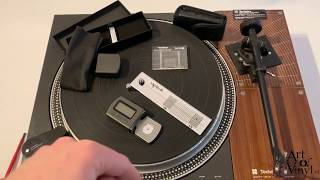 Turntable Cartridge Alignment Technics SL110 with Rega Tonearm And Dynavector Cartrdige [upl. by Nirmak503]