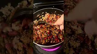 Whipping up TEXAS CHILI fyp explorepage trending explore Foodie food Recipe cooking shorts [upl. by Yenittirb692]