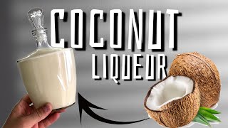 COCONUT LIQUEUR  at home  ITALIAN DRINK recipes [upl. by Dnalrag915]